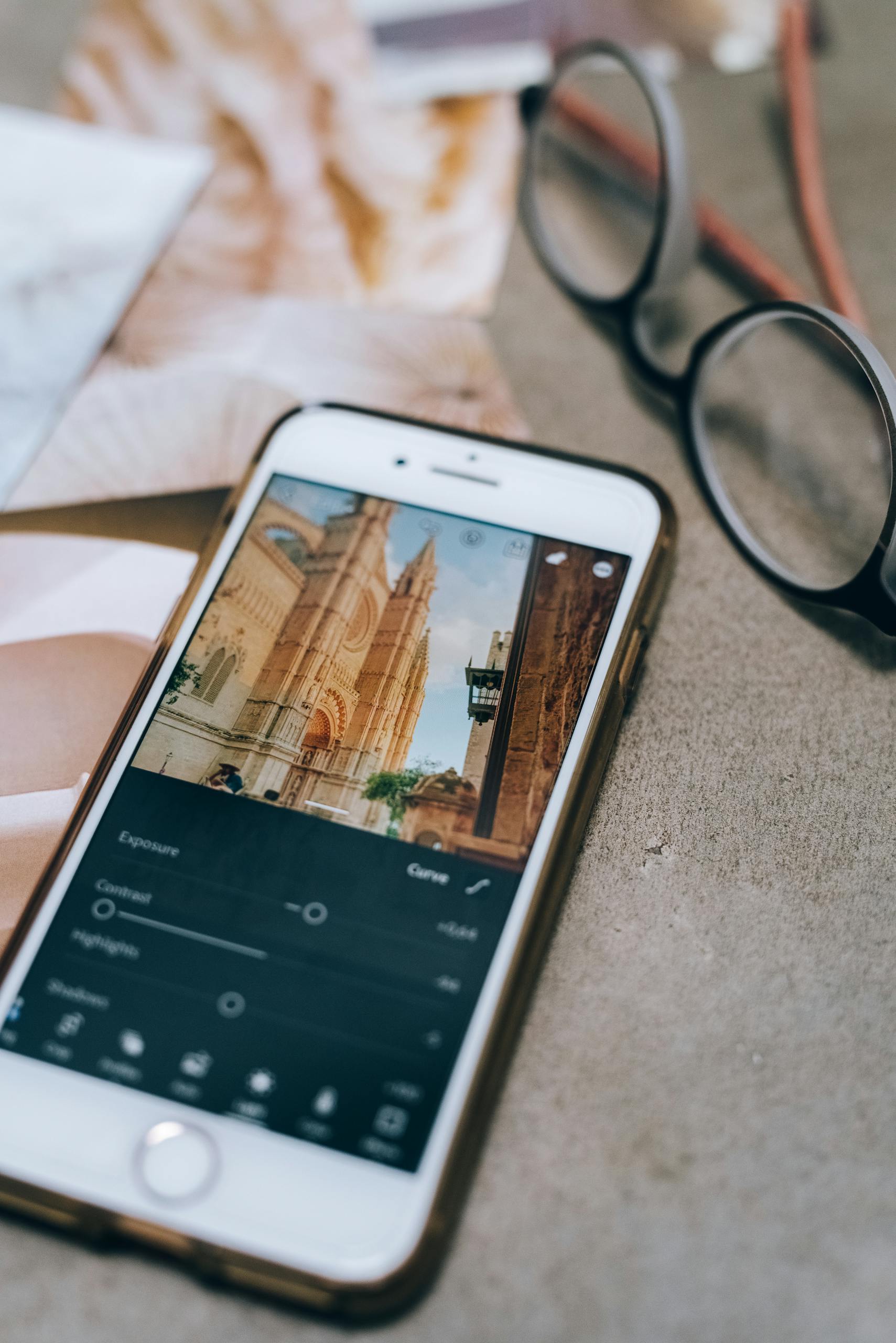 A Photograph Stored in an iPhone